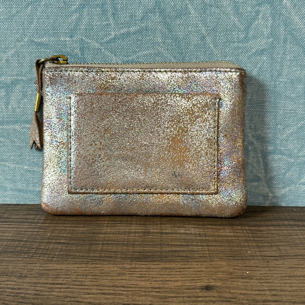 Iridescent Madewell Leather Wallet